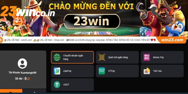 Kiểm tra kỹ thông tin để thành công giao dịch tại 23WIN
