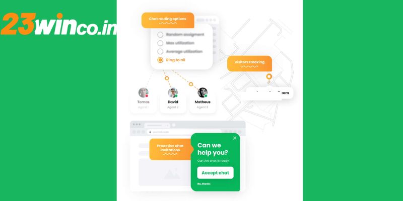 Liên hệ 23WIN thông qua live chat được nhiều người lựa chọn