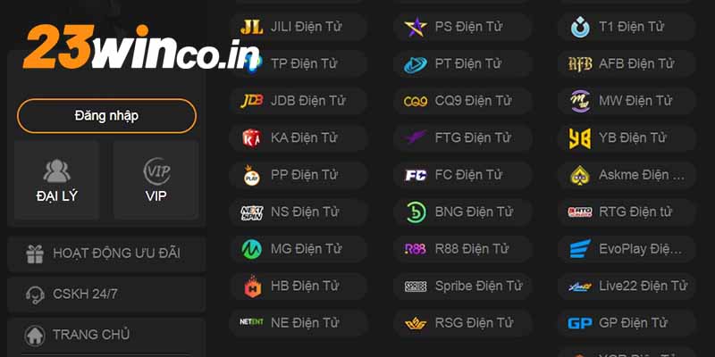 23WIN cung cấp đa dạng sảnh chơi nổ hũ khác nhau